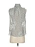 Rebecca Taylor Silver Sleeveless Silk Top Size 0 - photo 2