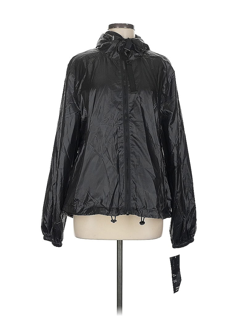 Pre-owned Steve Madden Windbreaker Jacket In Black