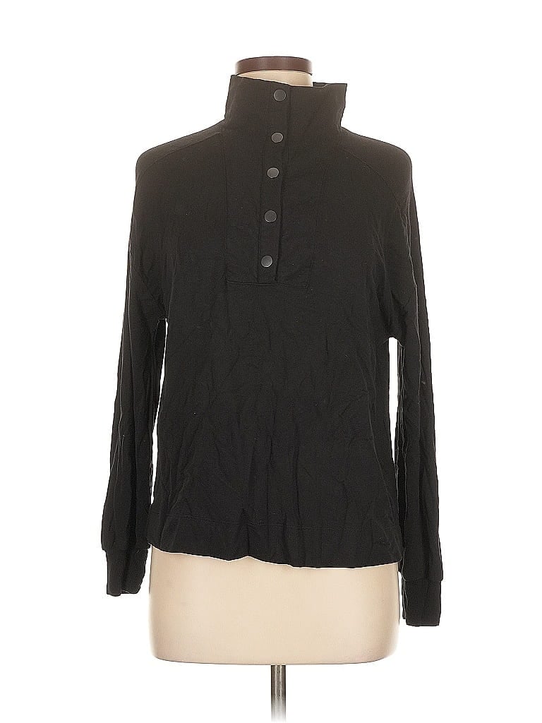 Pre-owned Soma Long Sleeve Blouse In Black
