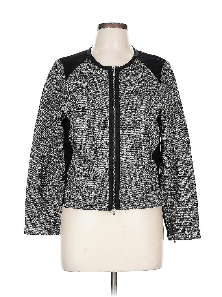 Pre-owned Eileen Fisher Jacket In Gray