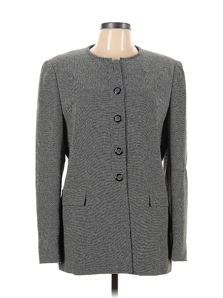 Pre-owned Carlisle Wool Blazer Jacket In Gray