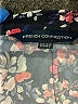 French Connection 100% Polyester Floral Blue Black Long Sleeve Blouse Size 2 - photo 7