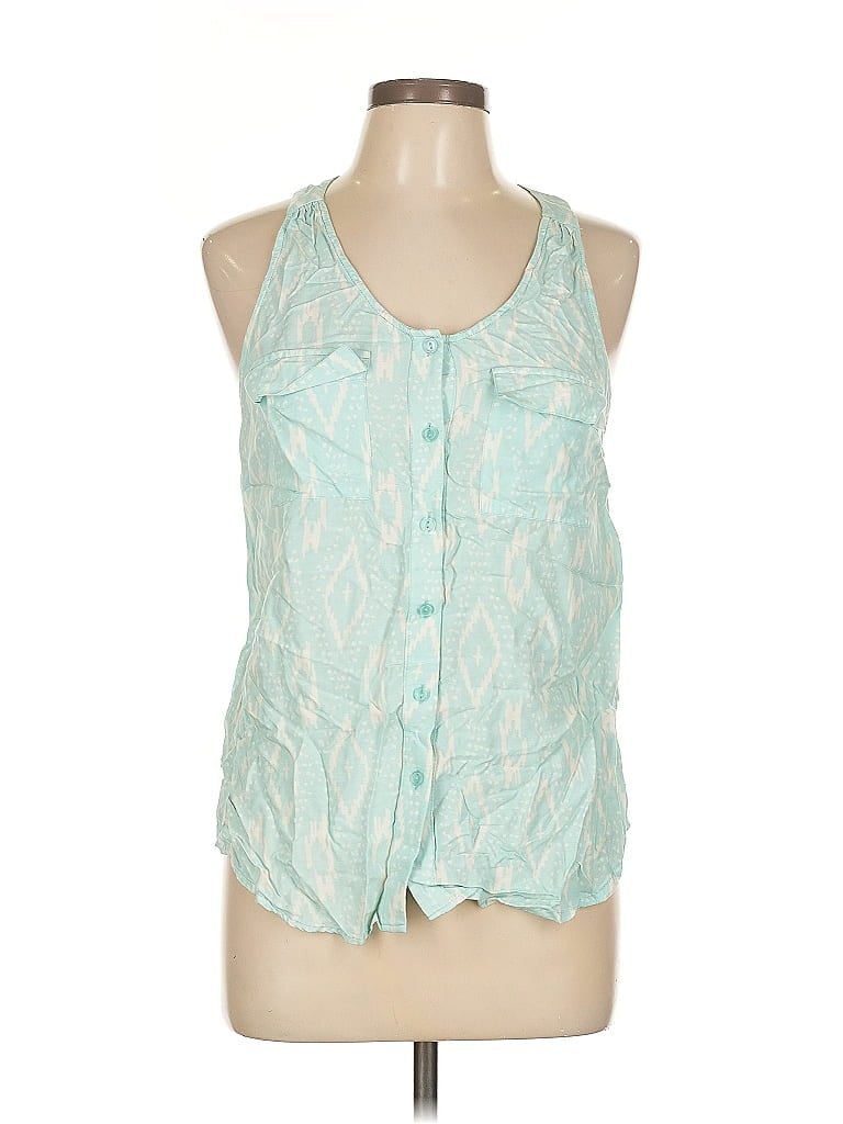 Pre-owned Kenar Sleeveless Blouse In Blue