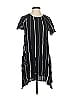 Astr 100% Rayon Stripes Black Casual Dress Size S - photo 1