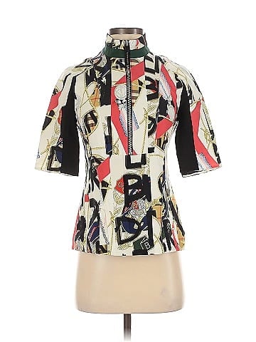 Burberry Short Sleeve Silk Top (view 1)