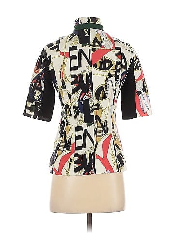 Burberry Short Sleeve Silk Top (view 2)