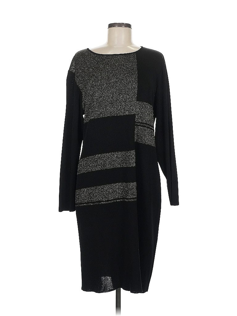 Pre-owned Misook Casual Dress In Black