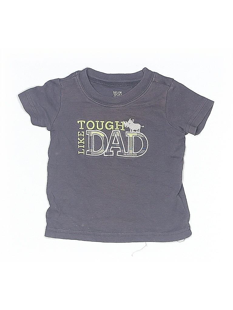 Pre-owned Just One You Made By Carter's Babies' Short Sleeve T-shirt In Gray