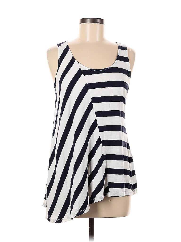 Pre-owned Cato Tank Top Blue One Shoulder Neckline Tops