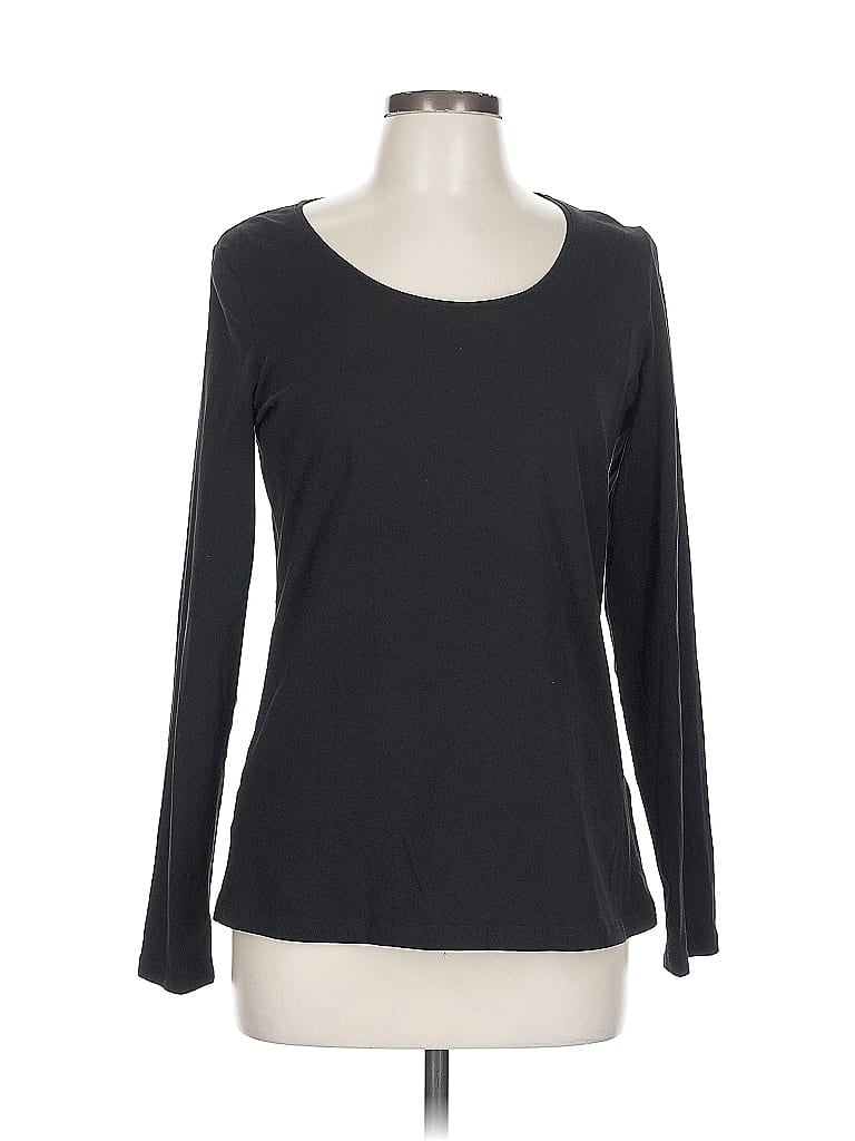 Pre-owned Lindex Long Sleeve T-shirt In Black