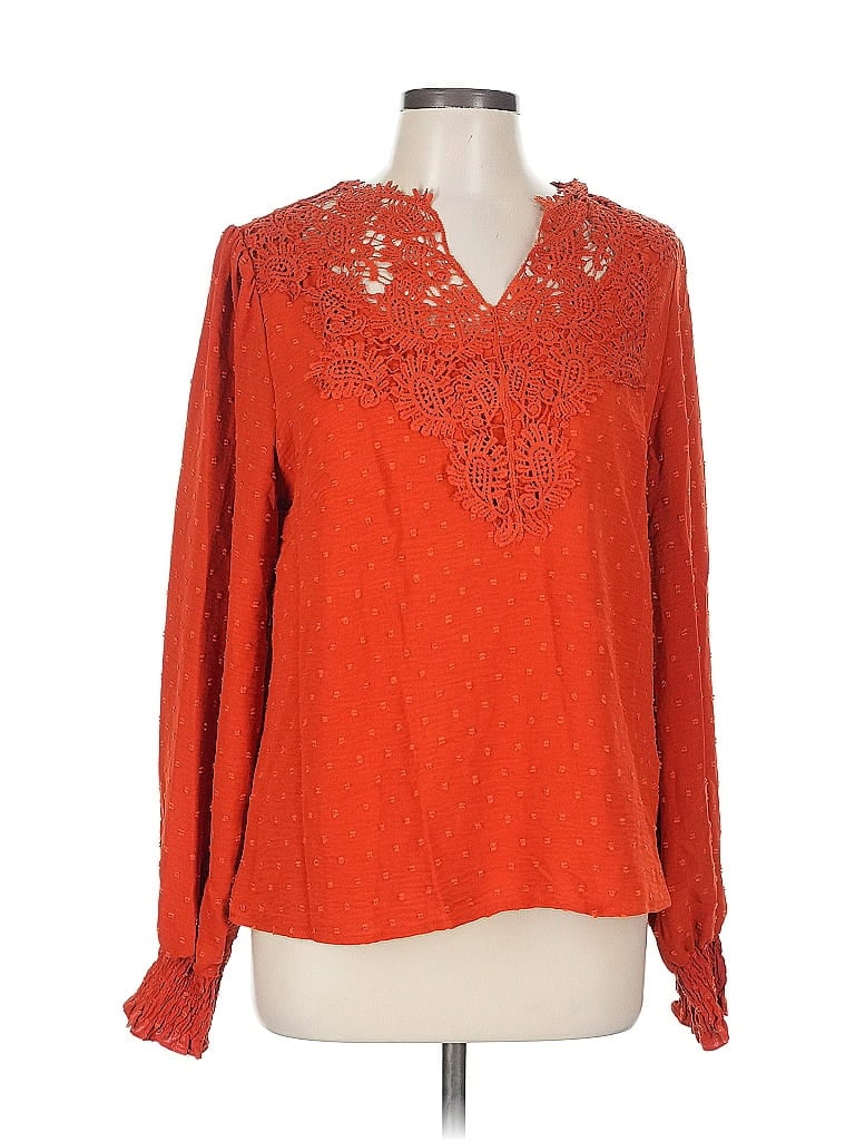 Pre-owned Shein Long Sleeve T-shirt In Red