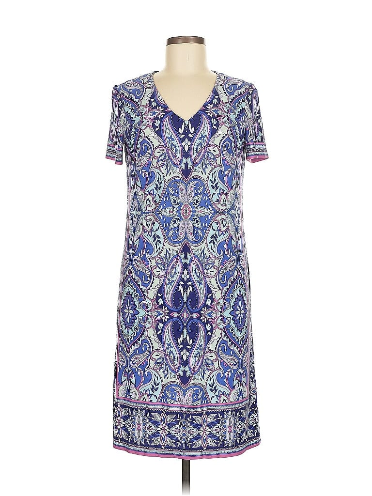 Pre-owned London Times Casual Dress In Blue