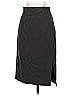 L.K. Bennett Chevron-herringbone Gray Formal Skirt Size 4 - photo 2