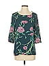 HD in Paris Teal 3/4 Sleeve Blouse Size 4 - photo 1
