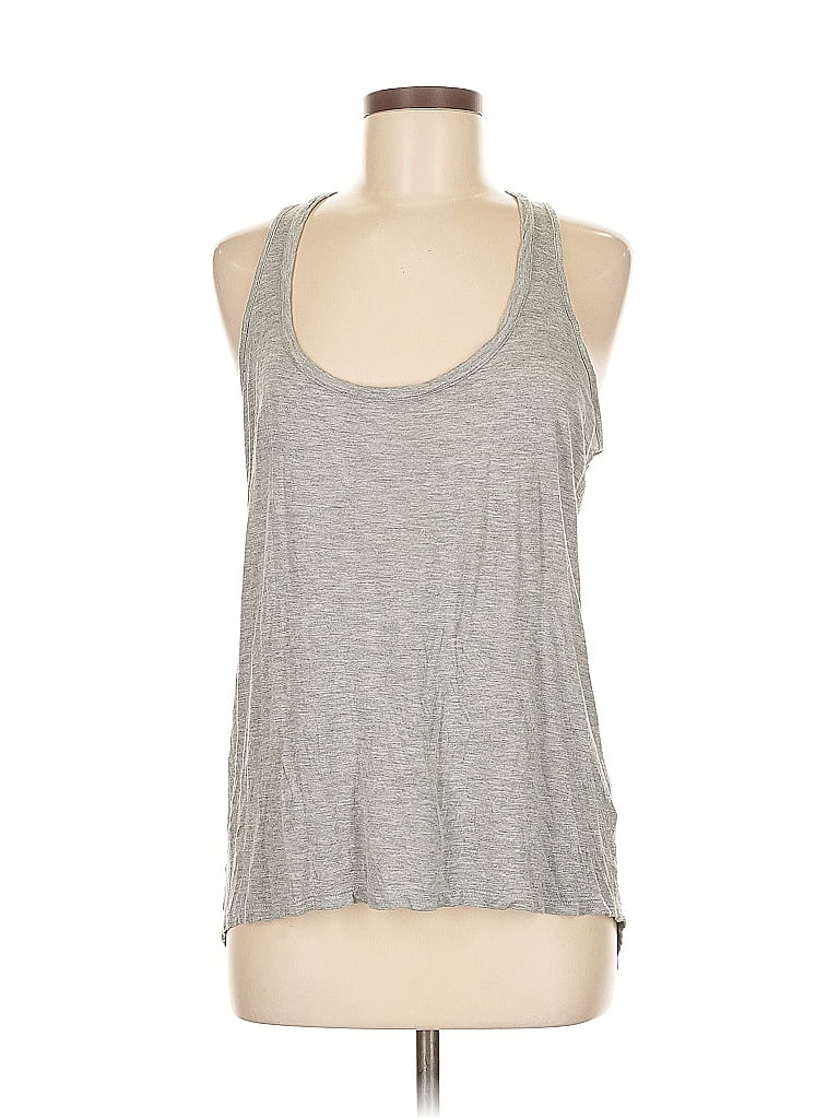 Pre-owned Monrow Tank Top Gray Halter Neckline Tops