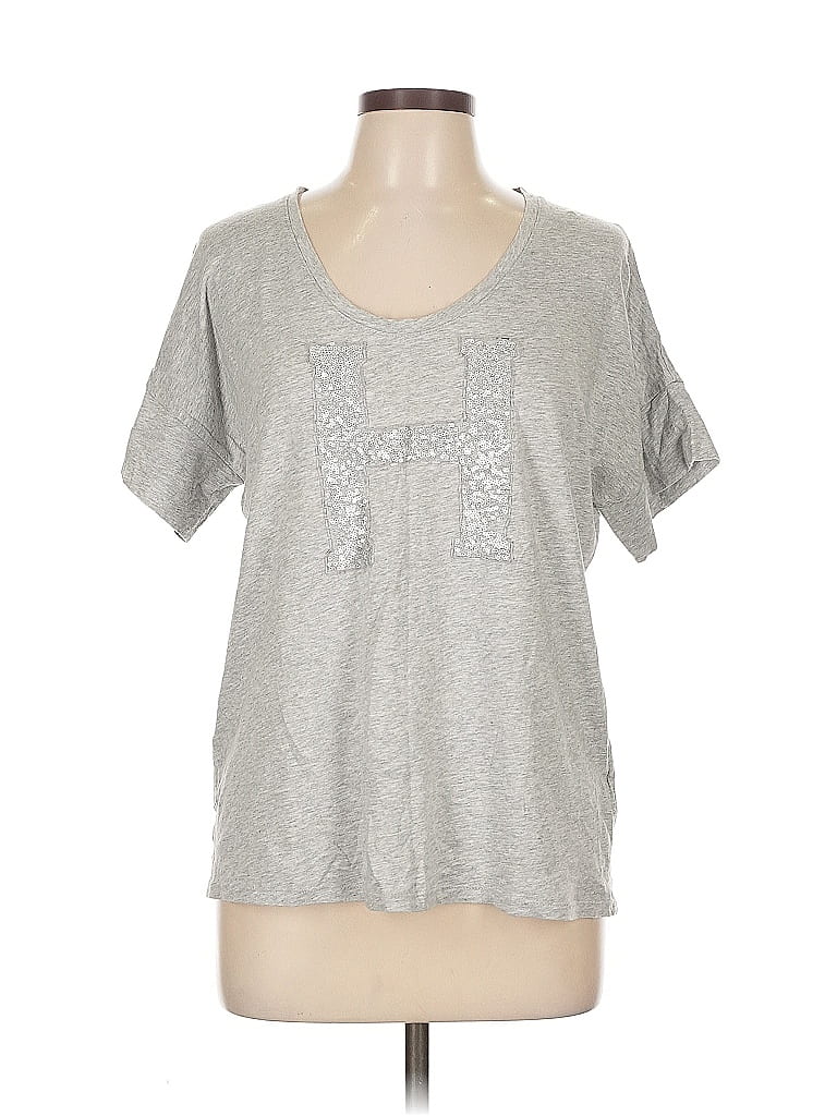 Pre-owned Tommy Hilfiger Short Sleeve T-shirt In Silver