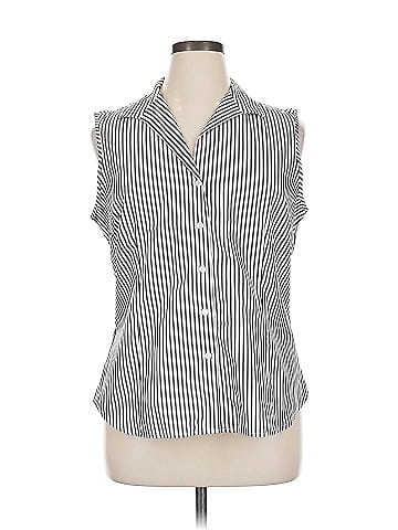Jones New York Sleeveless Button-Down Shirt (view 1)