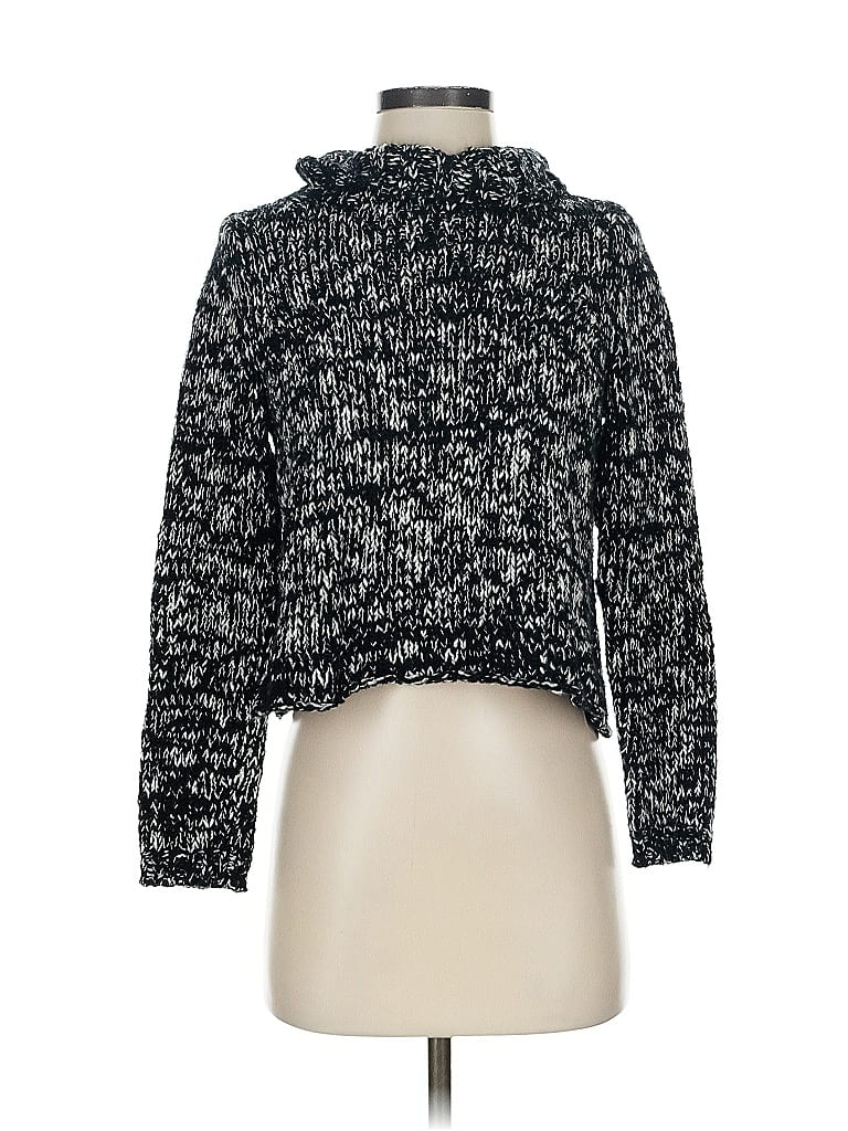 Pre-owned Eileen Fisher Turtleneck Sweater In Black