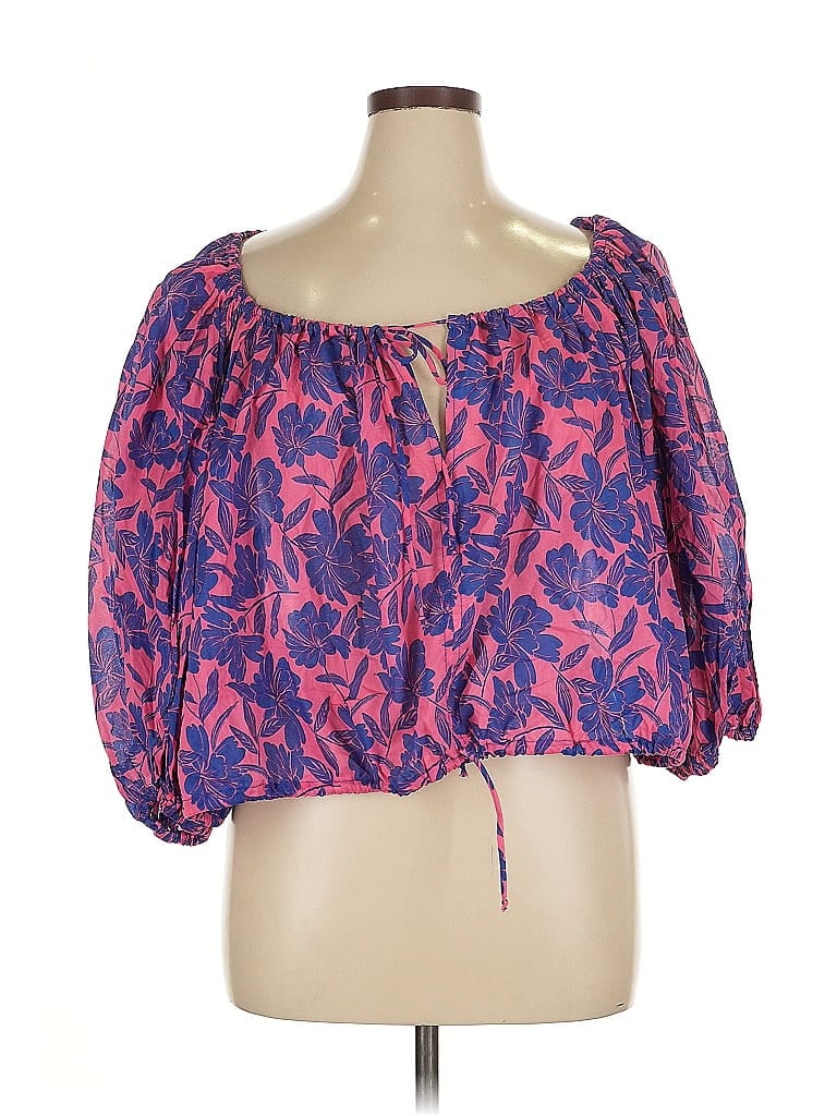 Pre-owned Vici 3/4 Sleeve Blouse In Pink