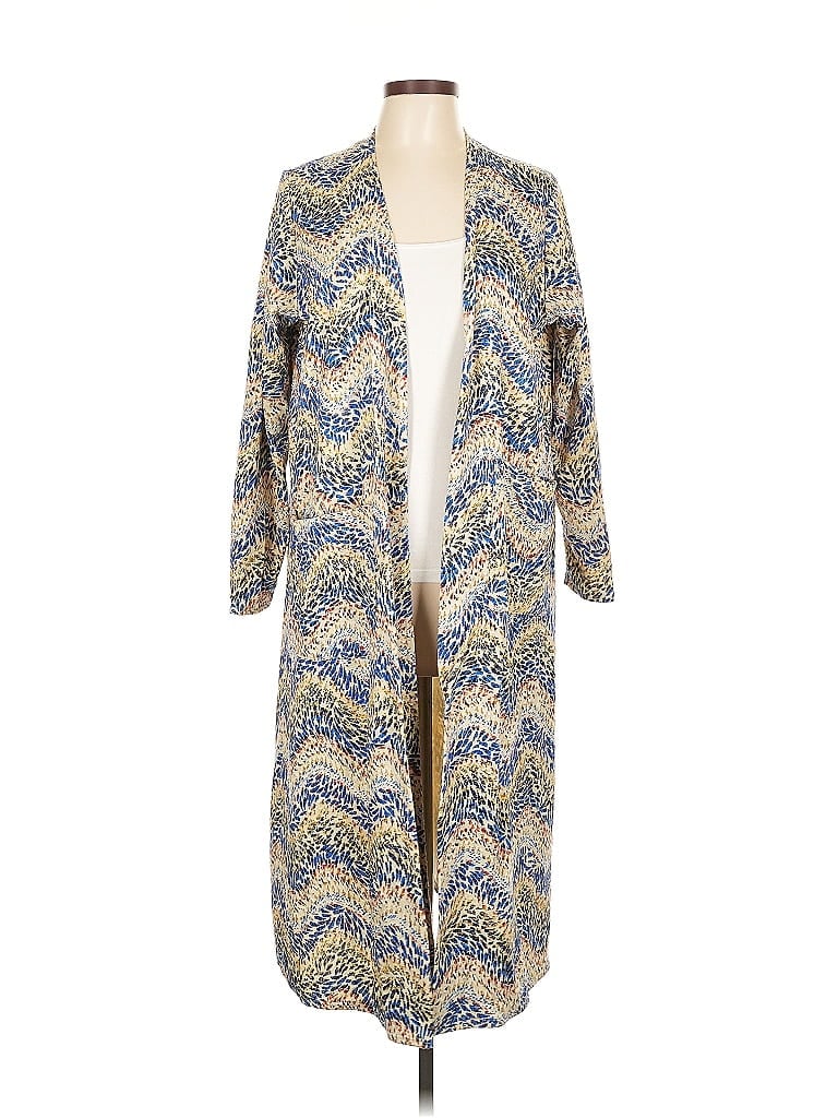 Pre-owned Lularoe Kimono In Blue