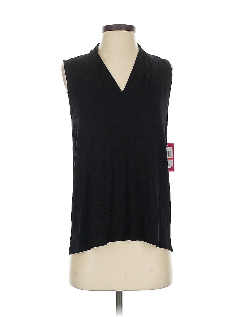 Vince Camuto Sleeveless T-shirt In Black