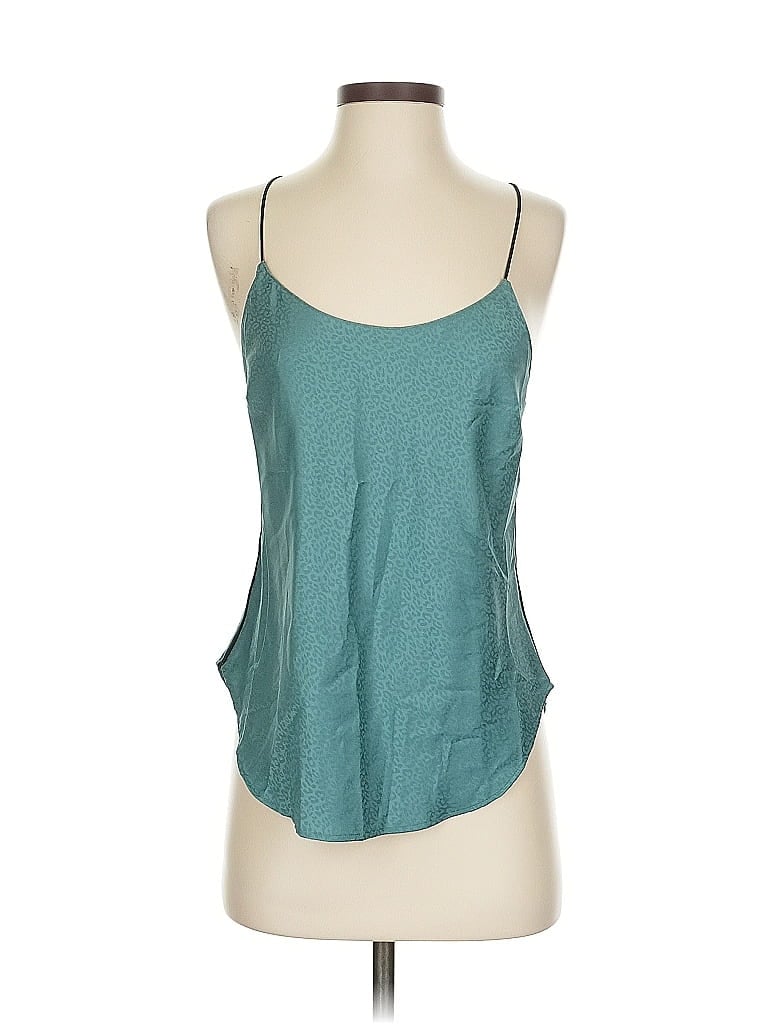 Pre-owned Victoria's Secret Tank Top Teal Halter Neckline Tops In Blue