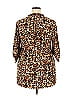 Tacera Animal Print Brown 3/4 Sleeve Blouse Size 2X - photo 2