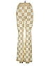 Belle the Label Checkered-gingham Ivory Tan Casual Pants Size XS - photo 2