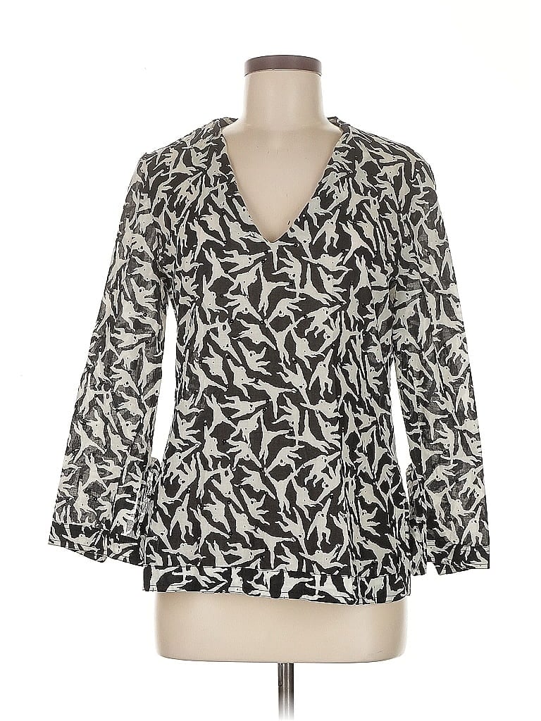 Pre-owned Tory Burch 3/4 Sleeve Blouse In Black