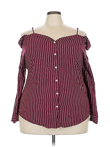 Wet Seal Long Sleeve Blouse (view 1)