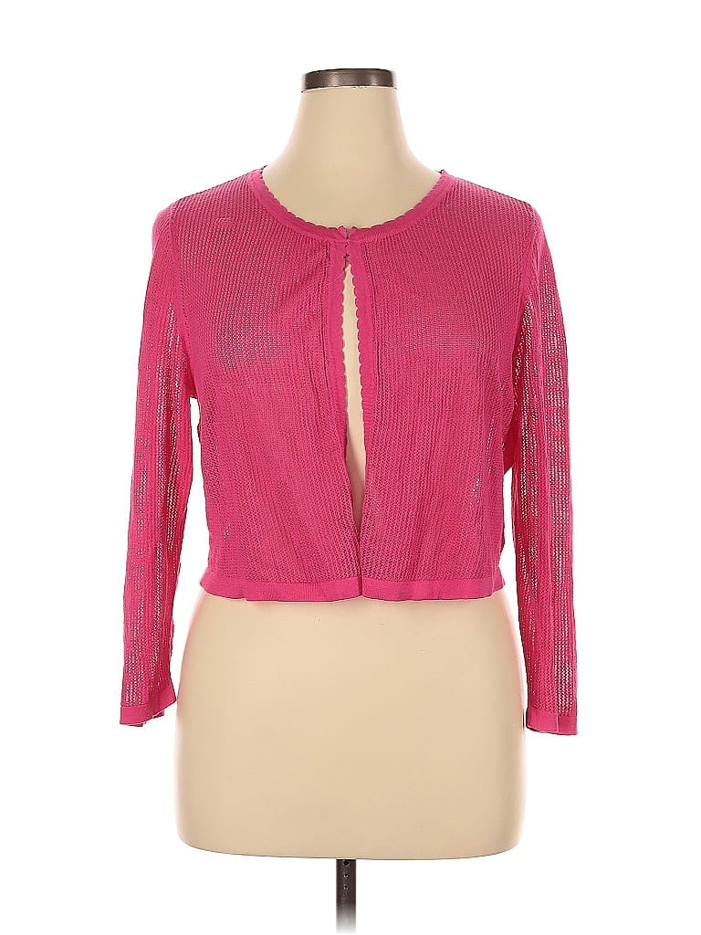 Pre-owned Talbots Cardigan Sweater In Pink