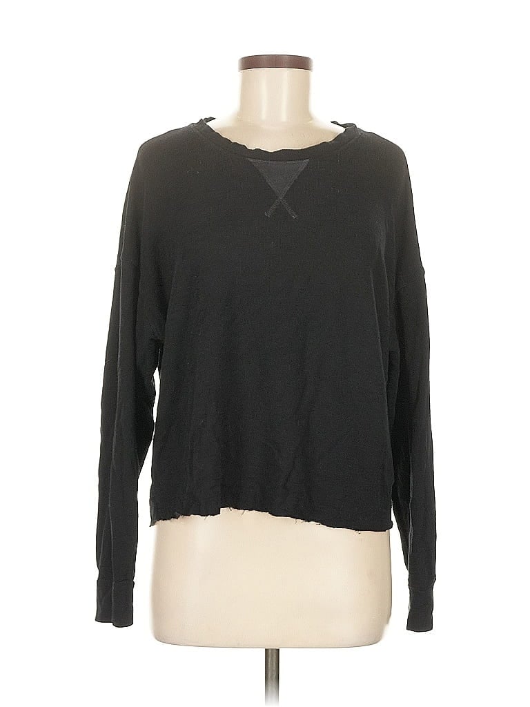 Pre-owned Splendid Pullover Sweater In Black