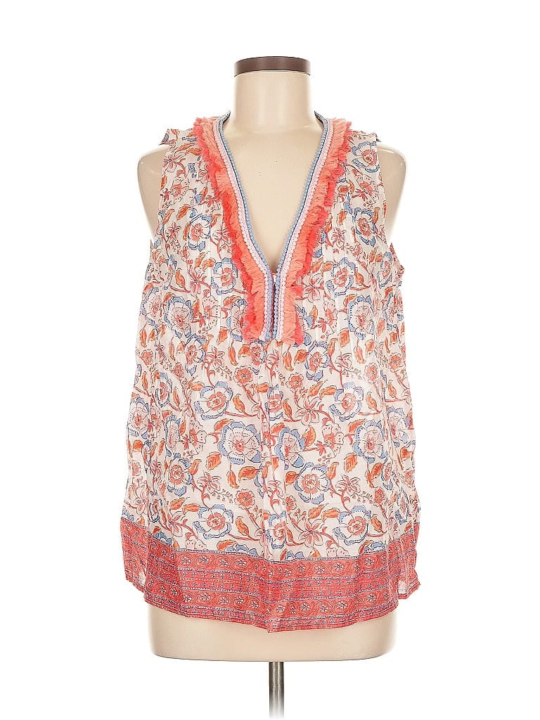 Click to view more detailed imagery on our partner's website Pre-owned Vineyard Vines Sleeveless Blouse In Orange