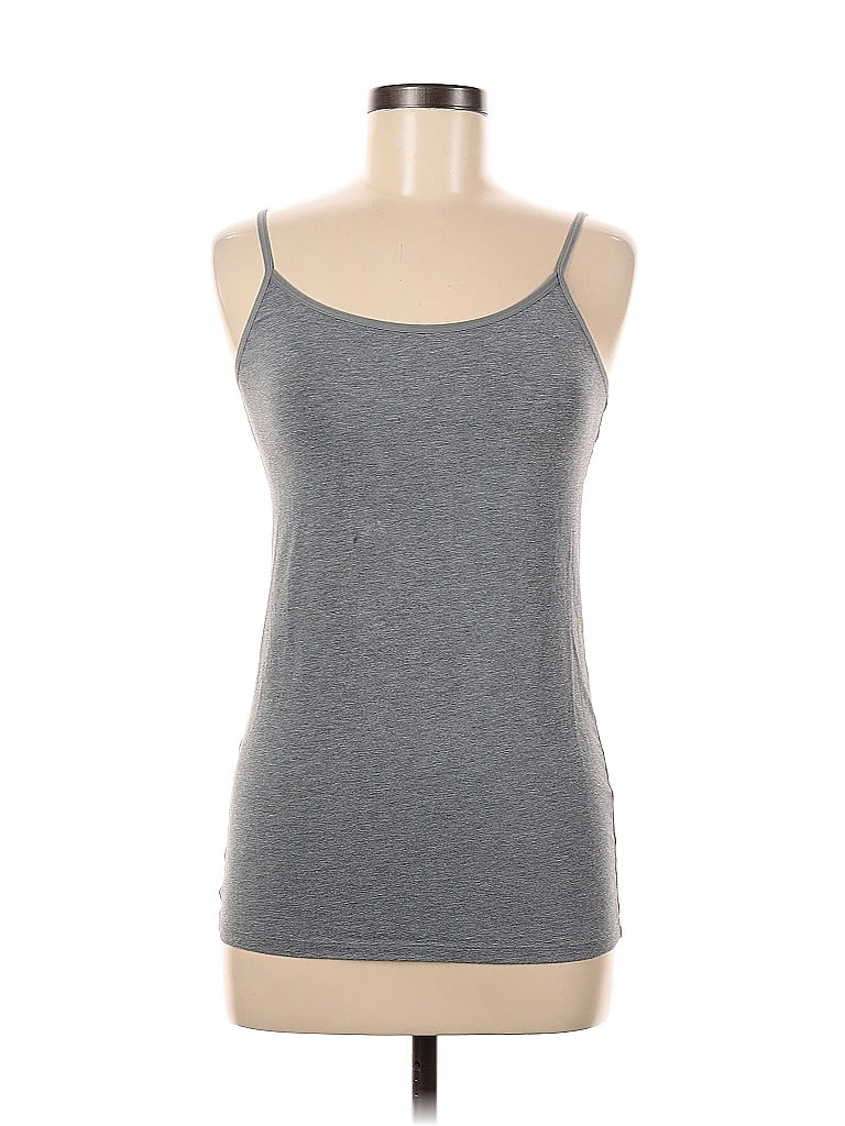 Pre-owned Felina Sleeveless Top Gray Scoop Neck Tops
