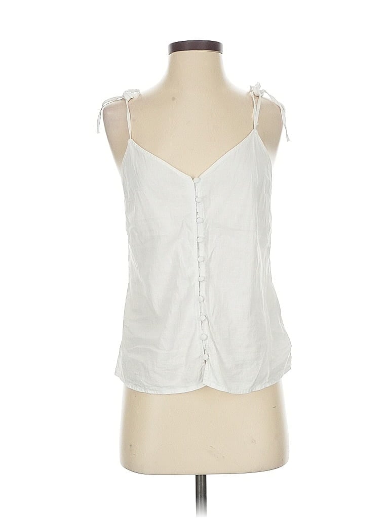 Pre-owned Abercrombie & Fitch Sleeveless Blouse In White