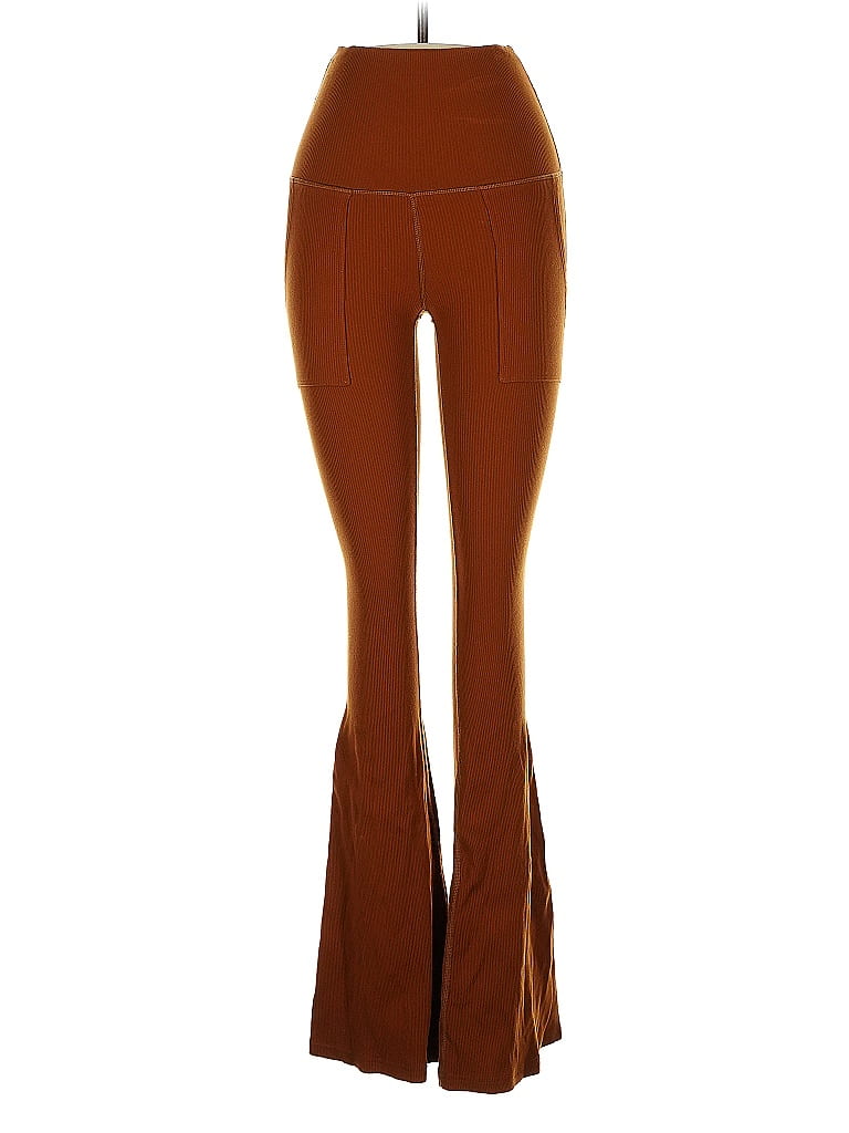 Pre-owned Aerie Active Pants In Brown