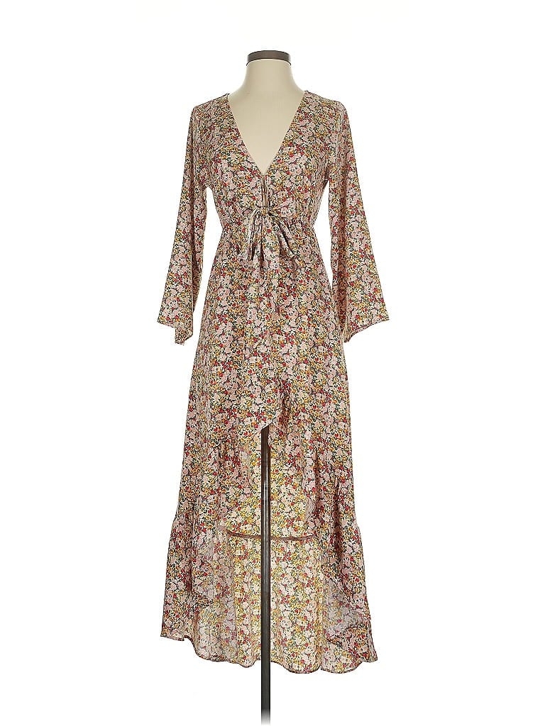 Pre-owned Buddy Love Casual Dress In Brown