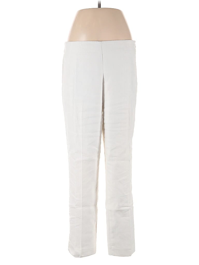 Pre-owned Ann Taylor Linen Pants In White