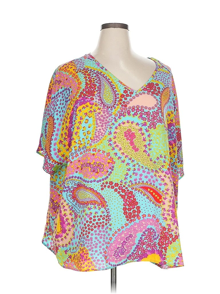 EMILY WONDER Pre-owned Short Sleeve Blouse In Orange