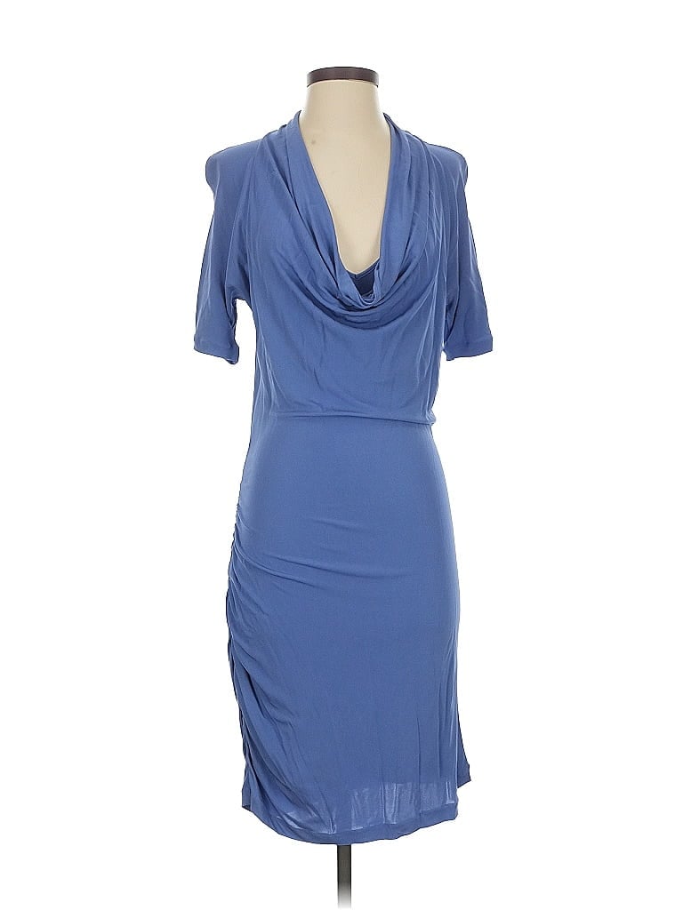 Pre-owned Halston Heritage Cocktail Dress In Blue
