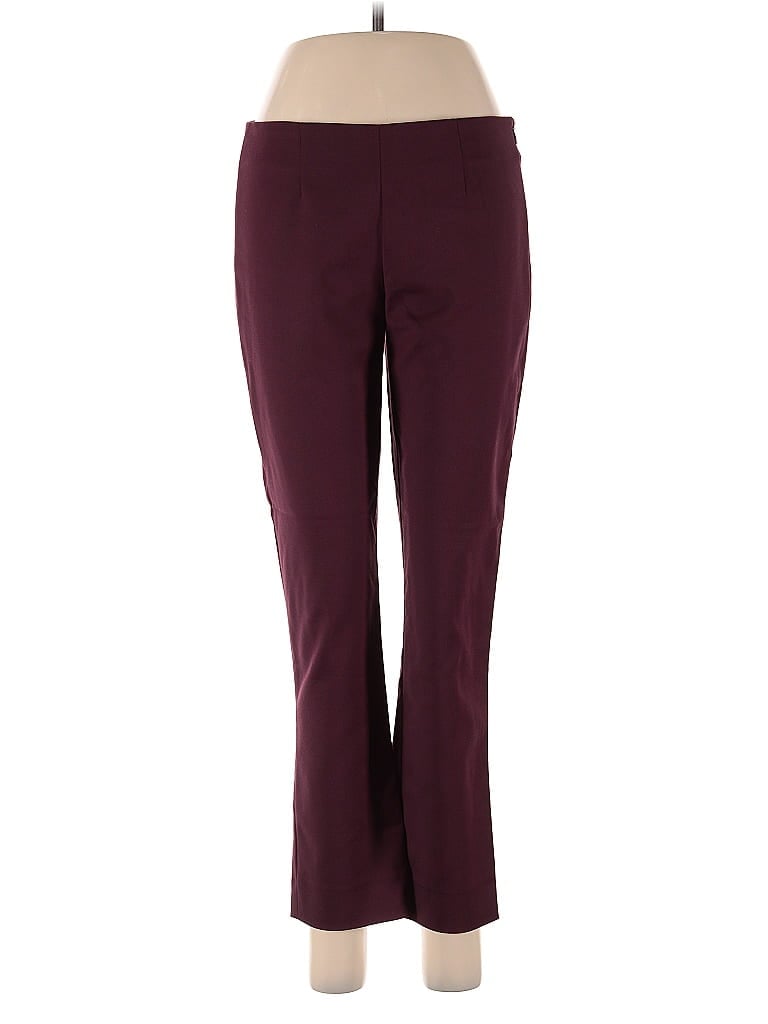 Pre-owned Theory Dress Pants In Burgundy