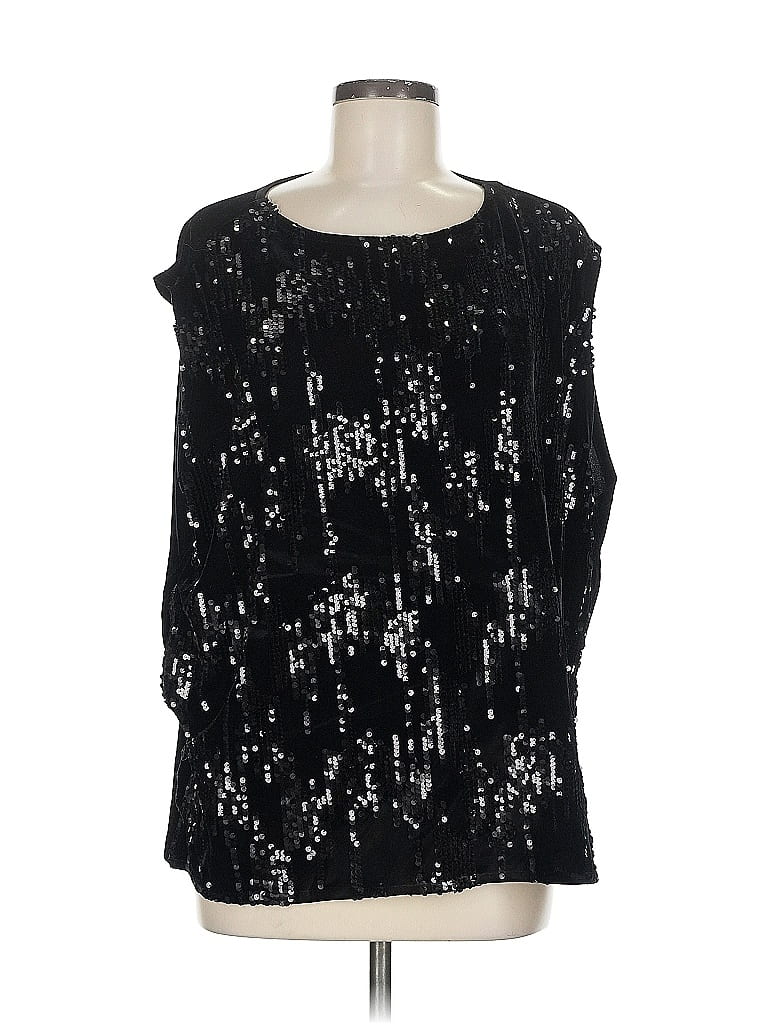 Pre-owned Marc New York Andrew Marc Long Sleeve Blouse In Black