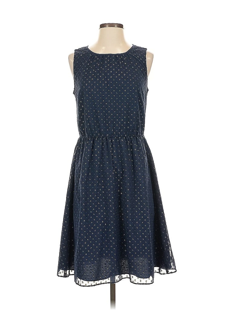 Pre-owned J.crew Factory Store Casual Dress In Blue