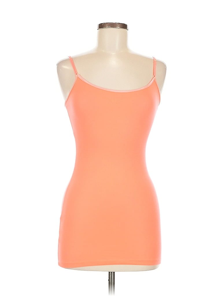 Pre-owned Heart & Hips Tank Top Orange Strapless Neckline Tops