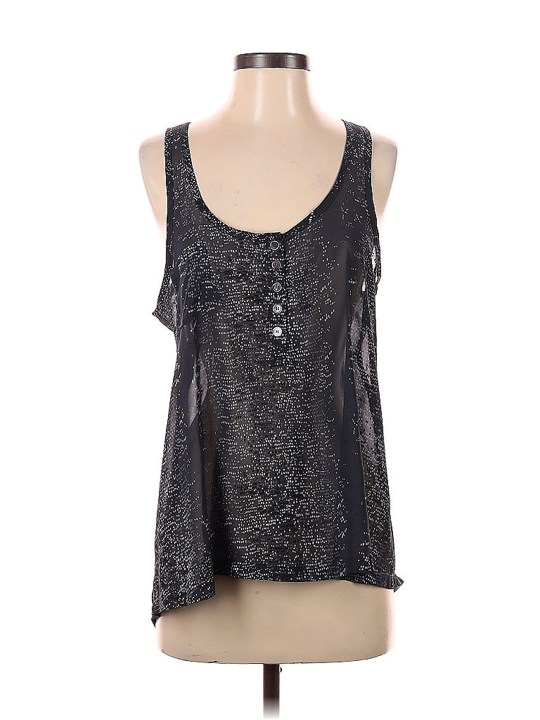 Pre-owned Patterson J. Kincaid Sleeveless Blouse In Silver