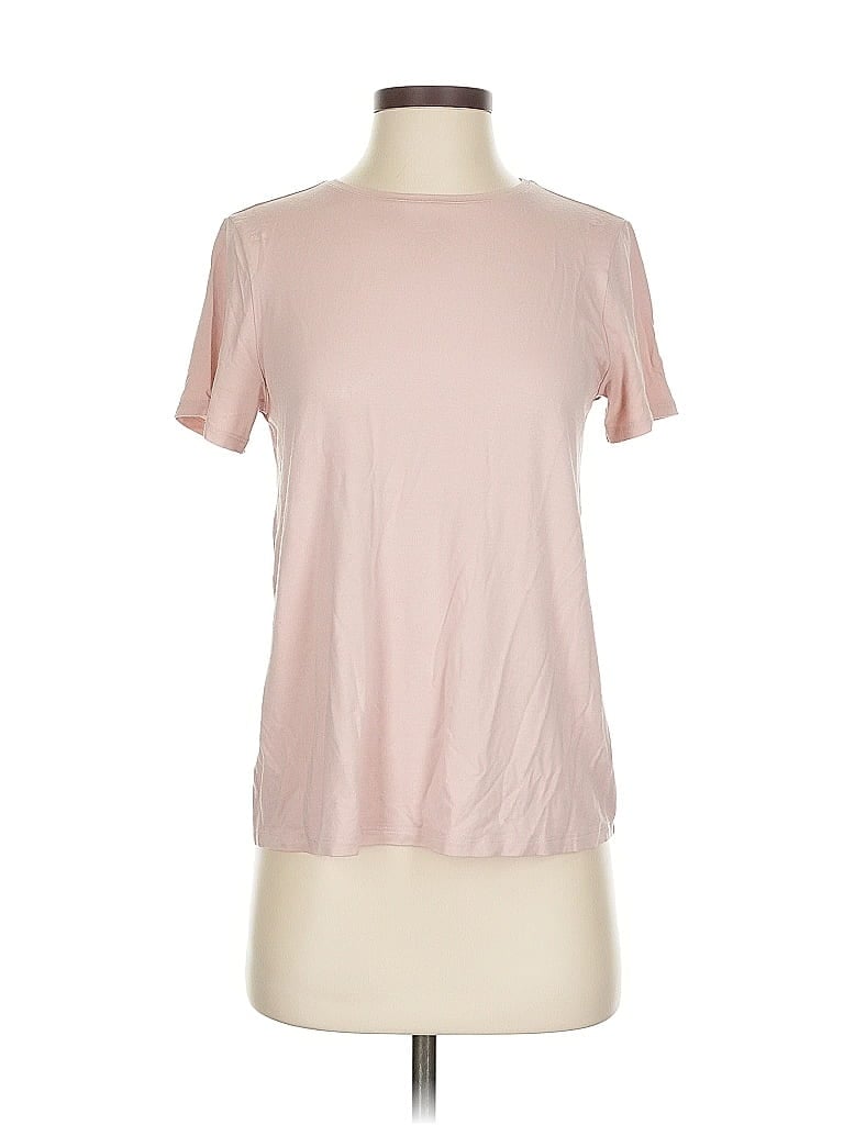 Pre-owned Eileen Fisher Short Sleeve T-shirt In Pink