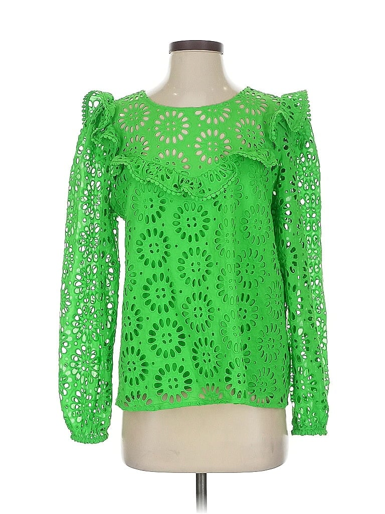 LILLY PULITZER Pre-owned Long Sleeve Blouse In Green