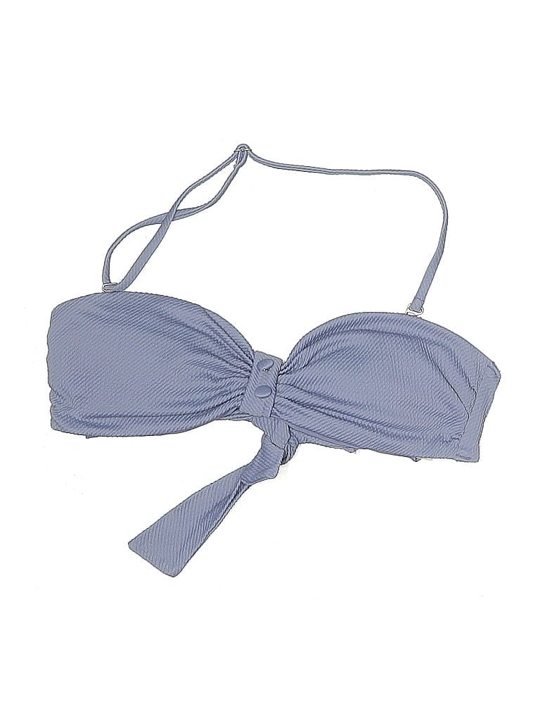 Pre-owned Red Carter Swimsuit Top Blue Halter Neckline Swimwear