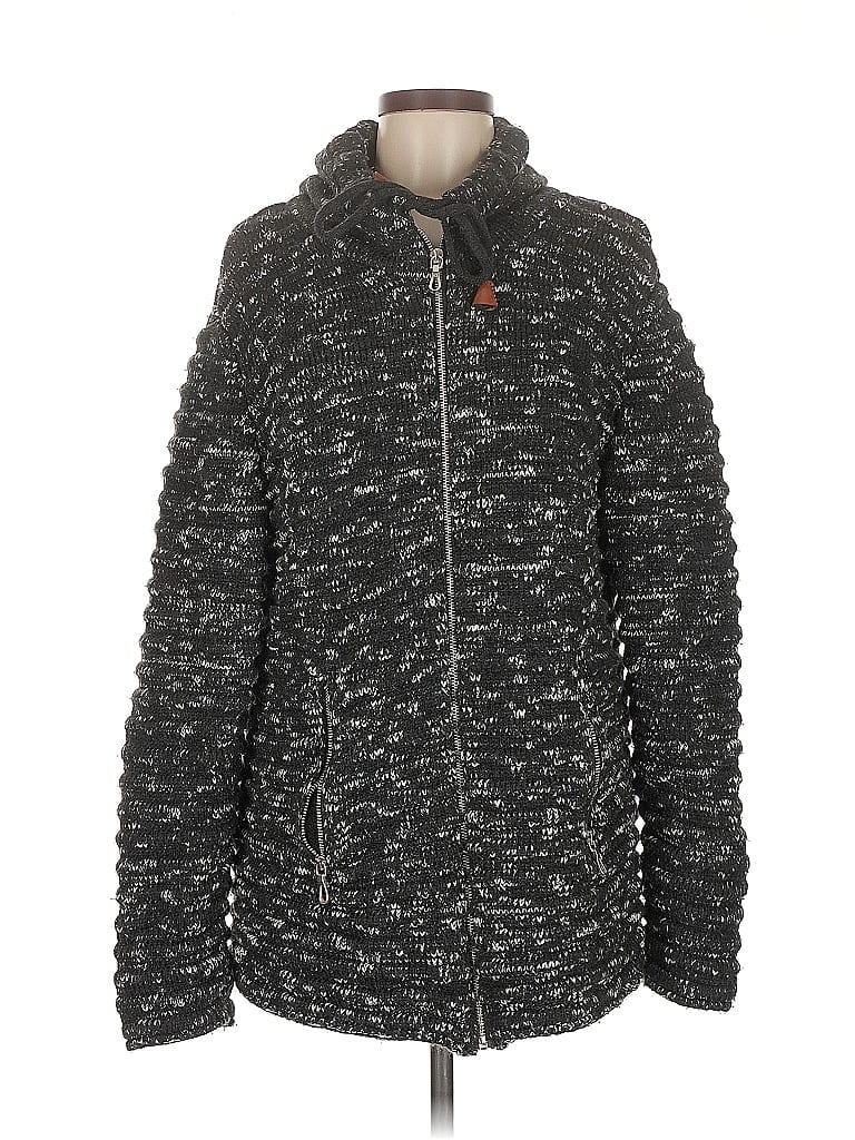 Pre-owned Assorted Brands Cardigan Sweater In Black