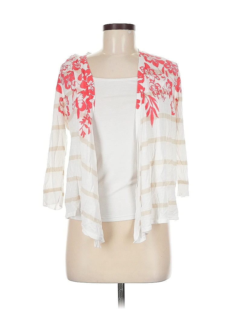 Click to view more detailed imagery on our partner's website Pre-owned Chico's Cardigan Sweater In White